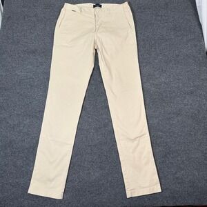 Mr Marvis Gazettes Chinos Mens Sz 34x34 Beige Sand Cotton Stretch Pants GX-70508
